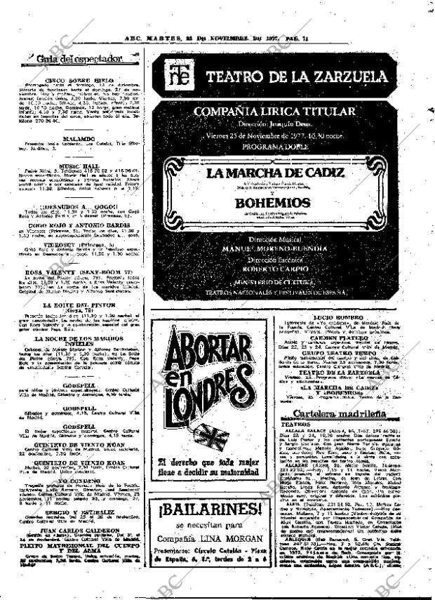 ABC MADRID 22-11-1977 página 87