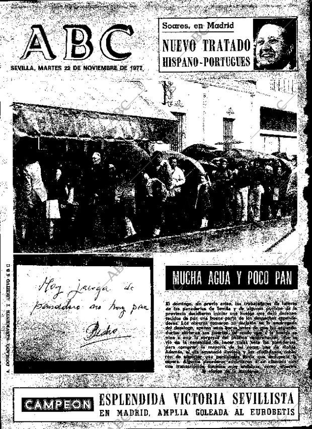 ABC SEVILLA 22-11-1977 página 1