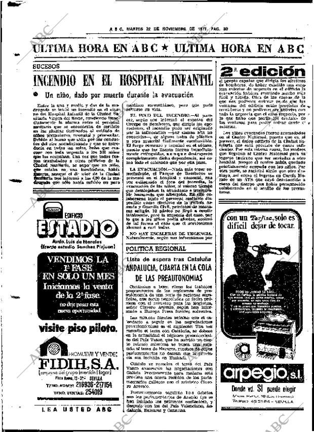 ABC SEVILLA 22-11-1977 página 110