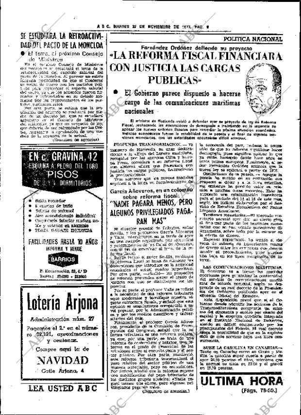 ABC SEVILLA 22-11-1977 página 36