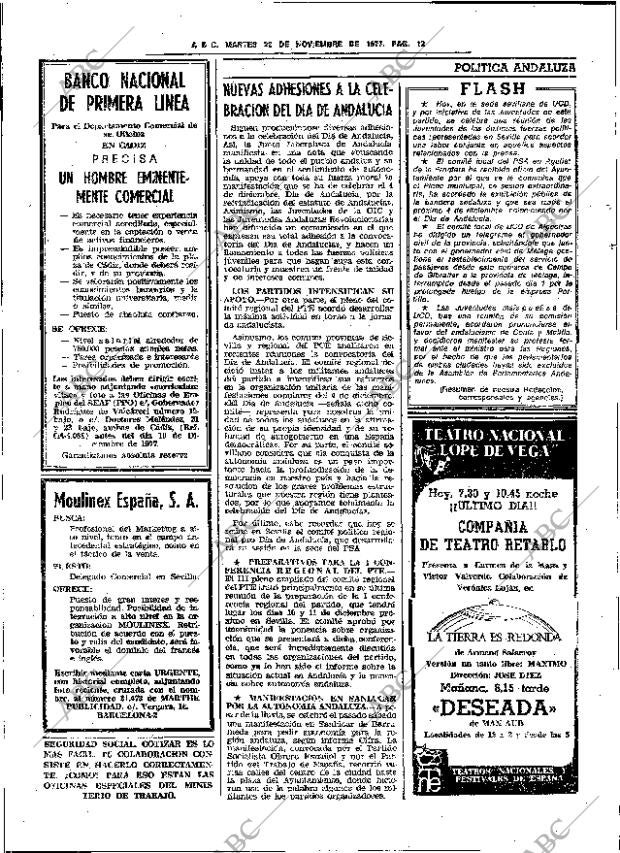 ABC SEVILLA 22-11-1977 página 42