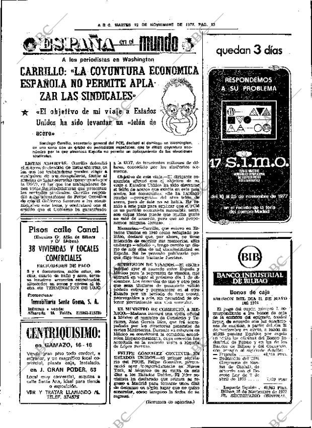 ABC SEVILLA 22-11-1977 página 43