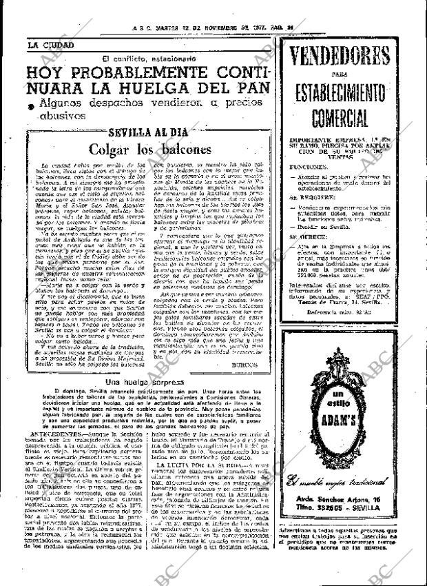 ABC SEVILLA 22-11-1977 página 61