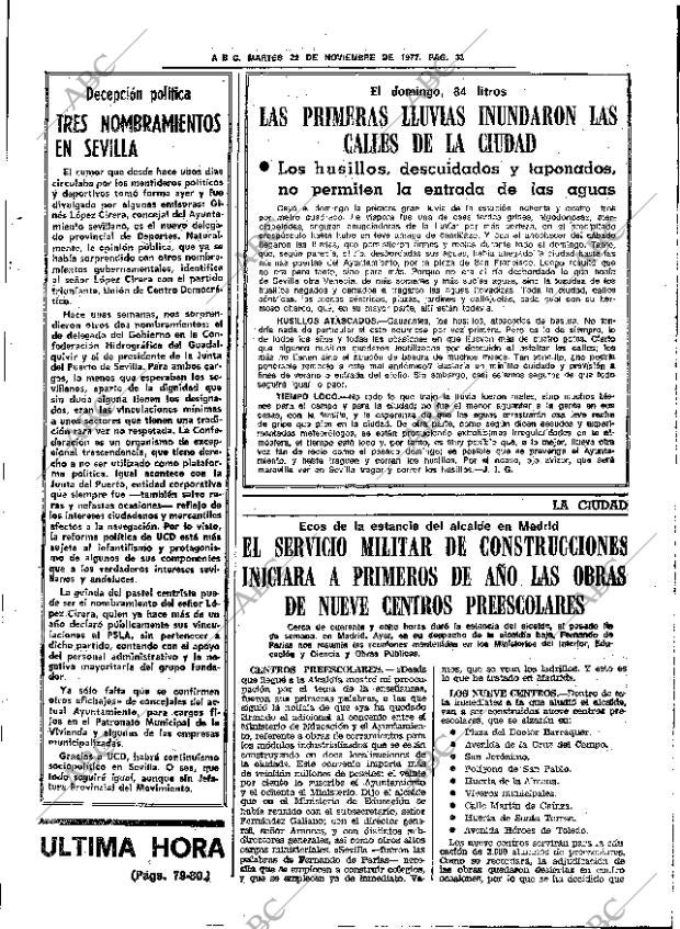 ABC SEVILLA 22-11-1977 página 63