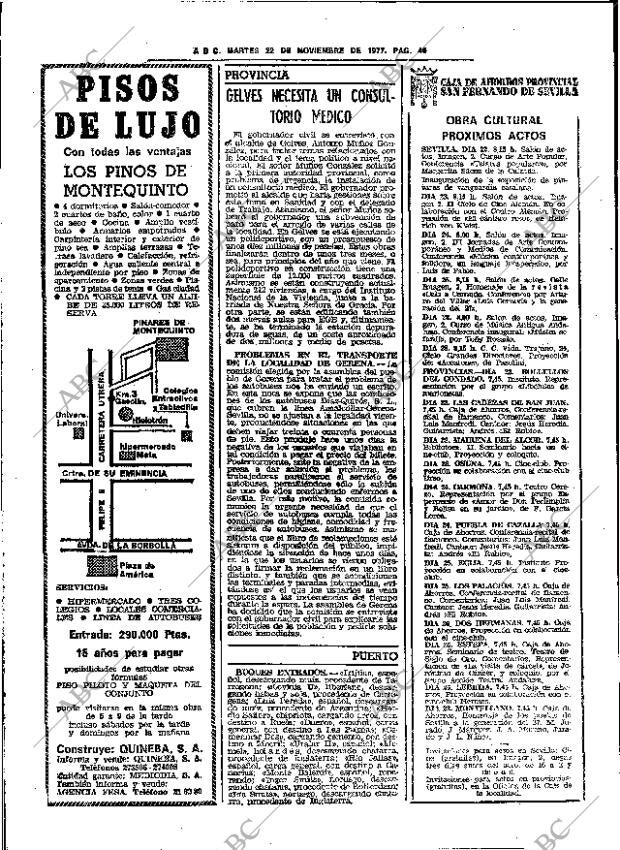 ABC SEVILLA 22-11-1977 página 70