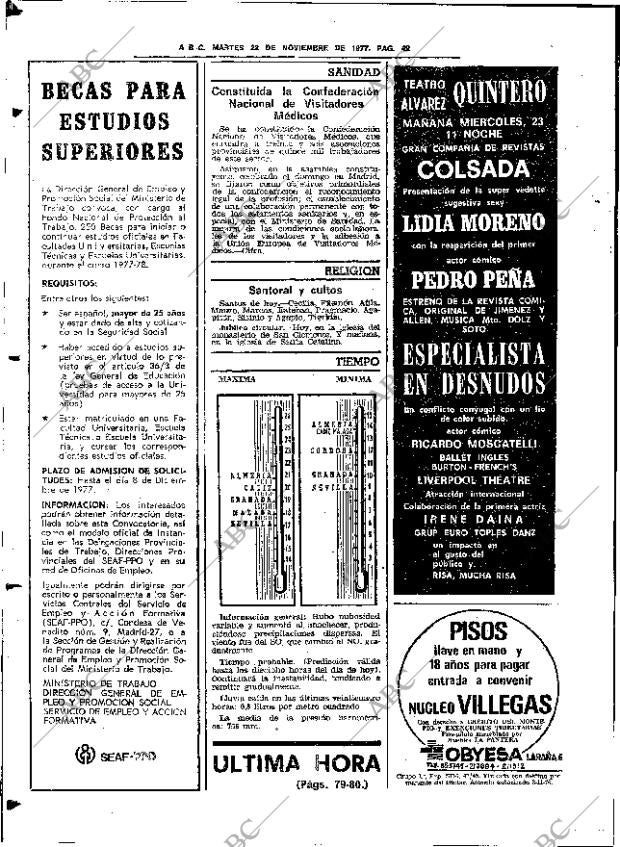 ABC SEVILLA 22-11-1977 página 72