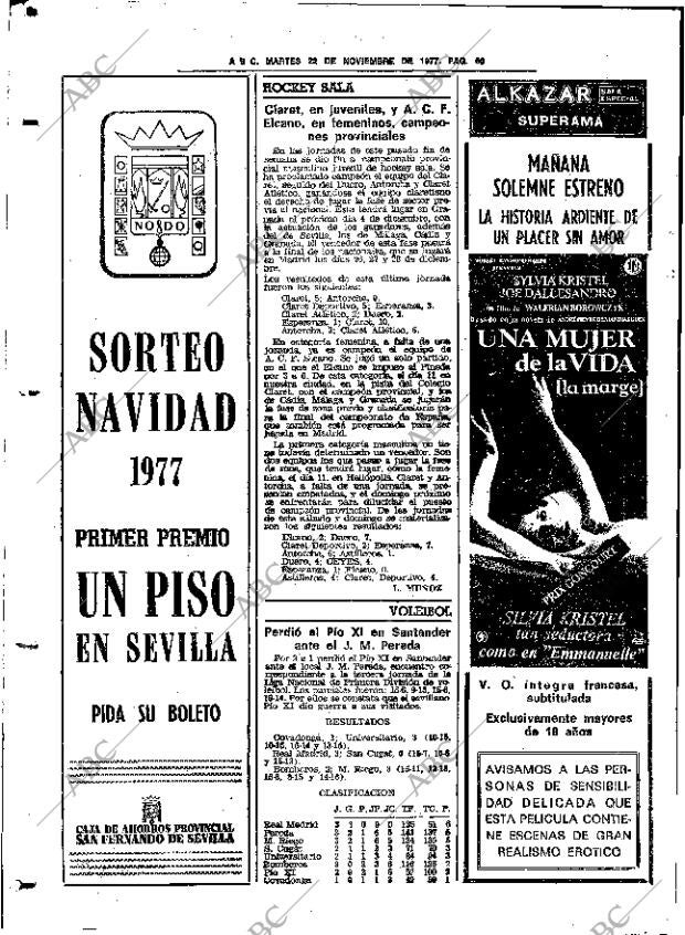 ABC SEVILLA 22-11-1977 página 90