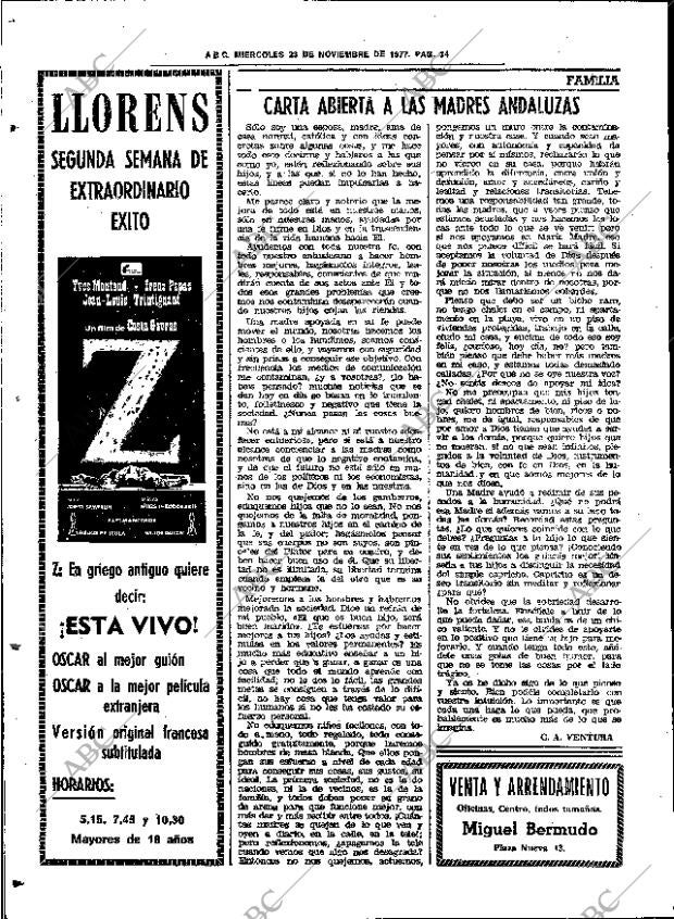 ABC SEVILLA 23-11-1977 página 42