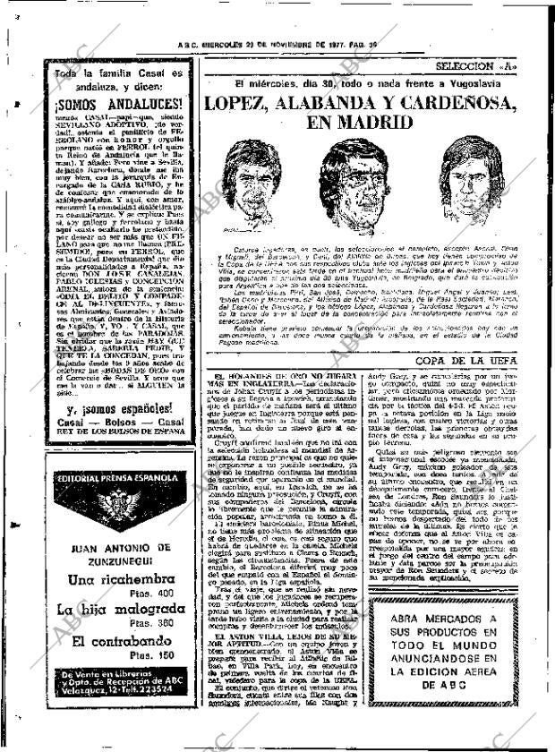 ABC SEVILLA 23-11-1977 página 44