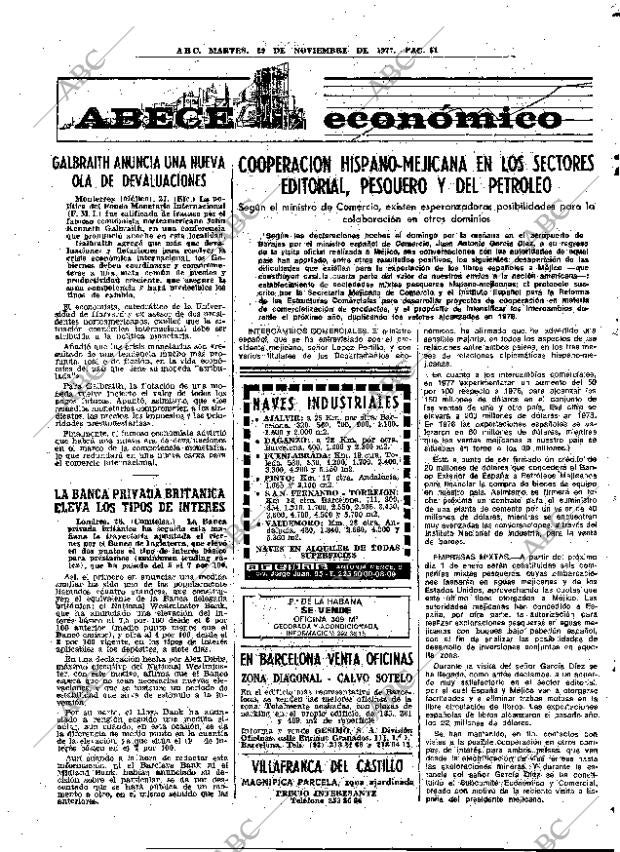 ABC MADRID 29-11-1977 página 67