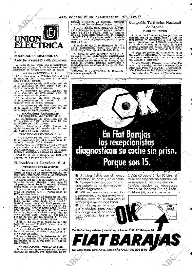 ABC MADRID 29-11-1977 página 73