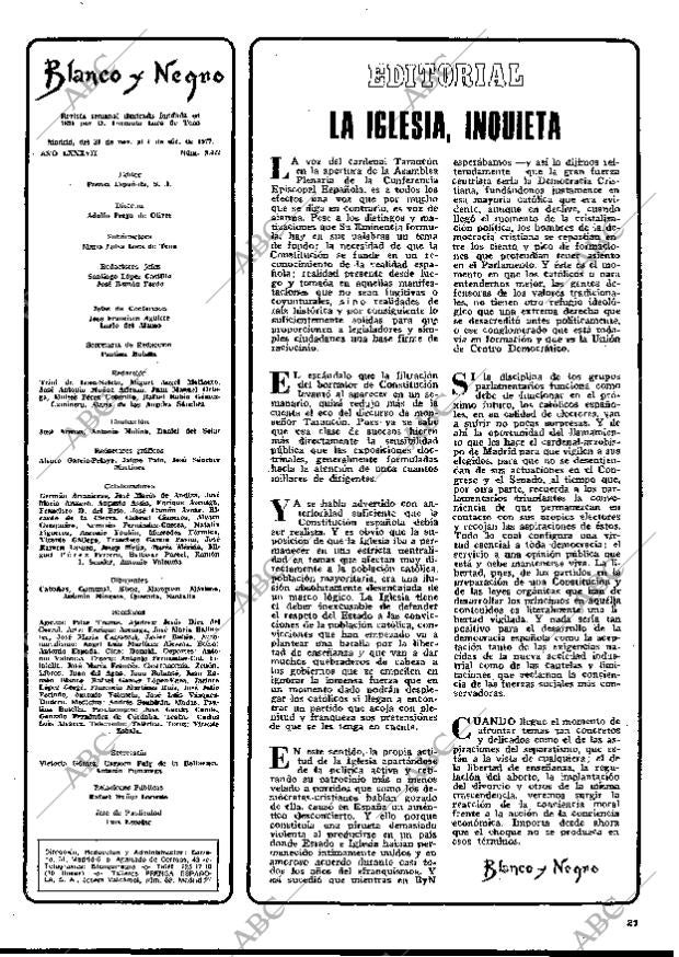 BLANCO Y NEGRO MADRID 30-11-1977 página 21