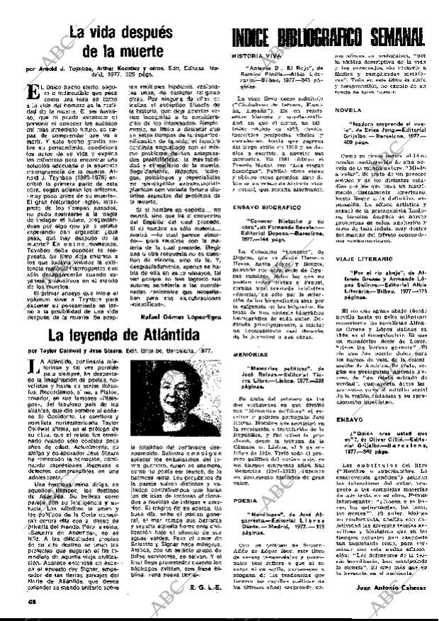 BLANCO Y NEGRO MADRID 30-11-1977 página 68