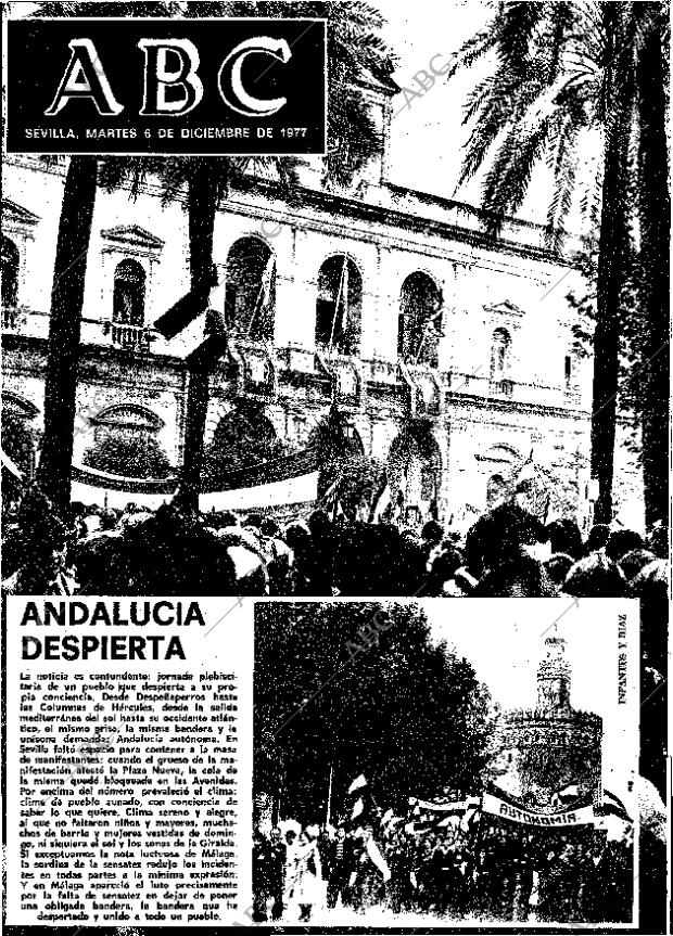 ABC SEVILLA 06-12-1977 página 1