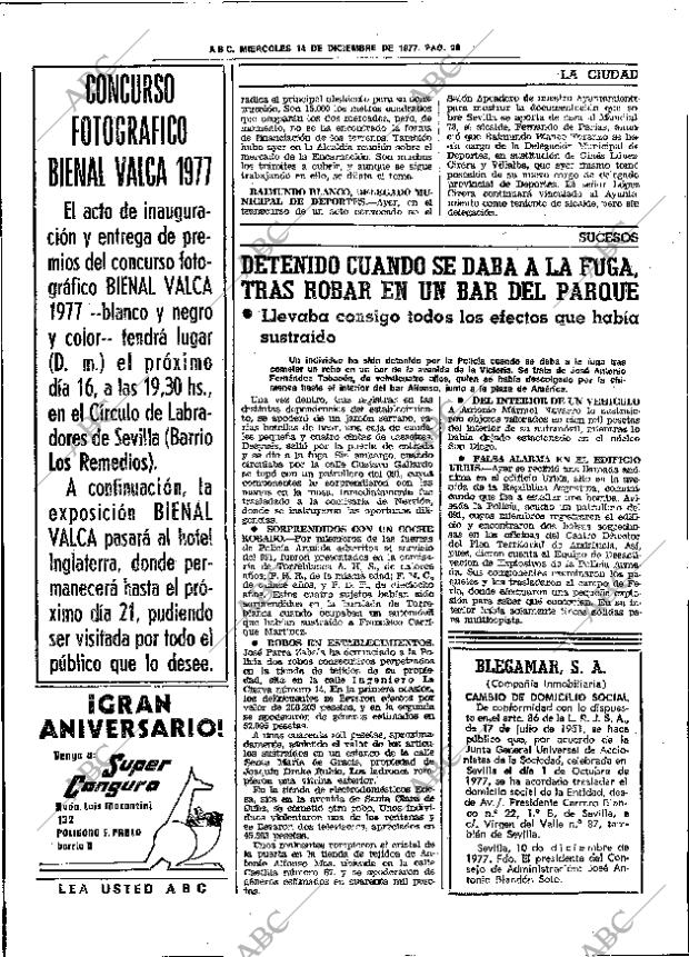 ABC SEVILLA 14-12-1977 página 28