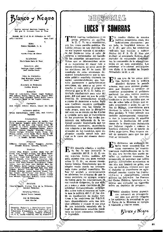 BLANCO Y NEGRO MADRID 14-12-1977 página 21