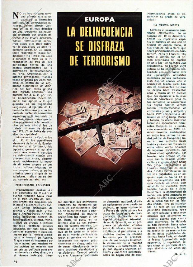 BLANCO Y NEGRO MADRID 14-12-1977 página 40