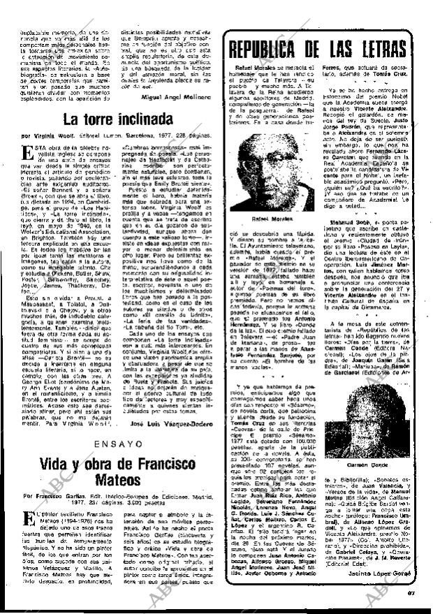 BLANCO Y NEGRO MADRID 14-12-1977 página 67