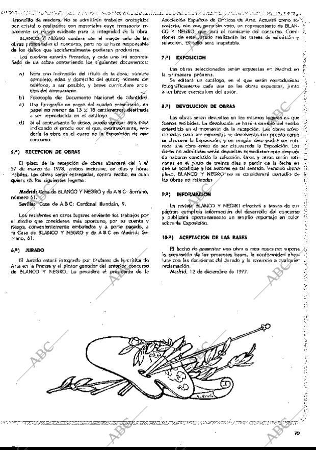 BLANCO Y NEGRO MADRID 14-12-1977 página 79