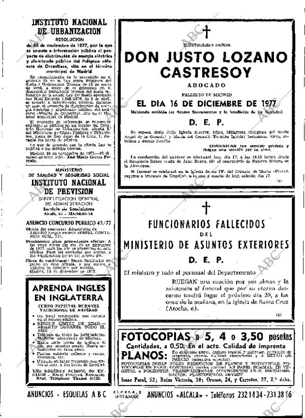 ABC MADRID 17-12-1977 página 81