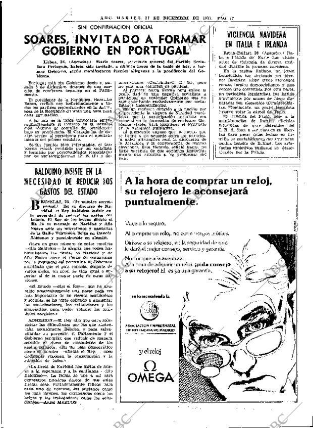 ABC MADRID 27-12-1977 página 43