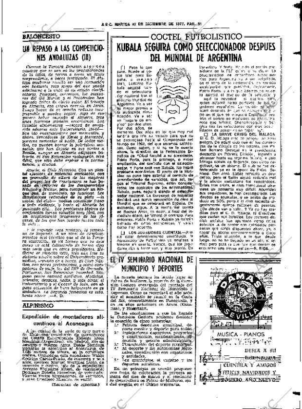 ABC SEVILLA 27-12-1977 página 63