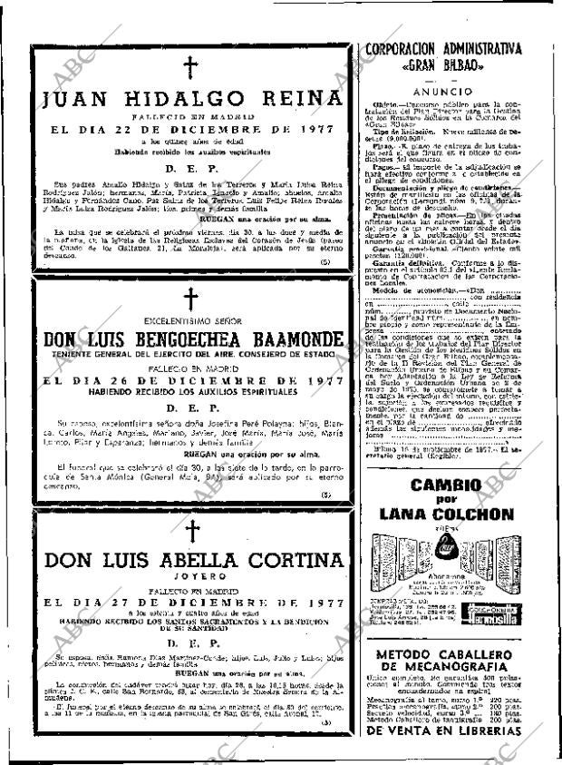 ABC MADRID 28-12-1977 página 74