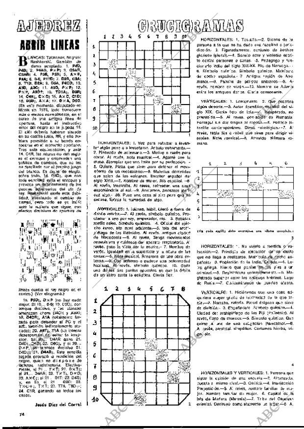 BLANCO Y NEGRO MADRID 28-12-1977 página 74