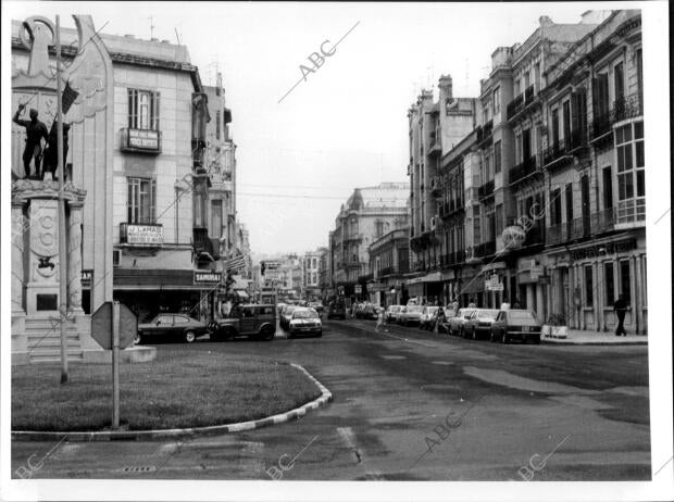 Una vista de las Calles de Melilla en 1978