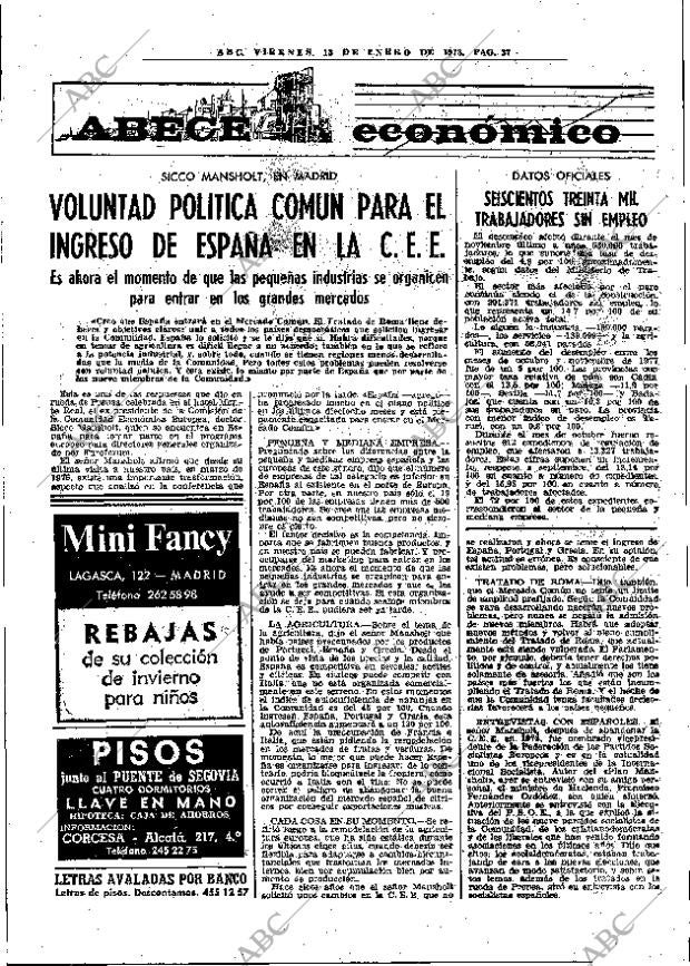 ABC MADRID 13-01-1978 página 45