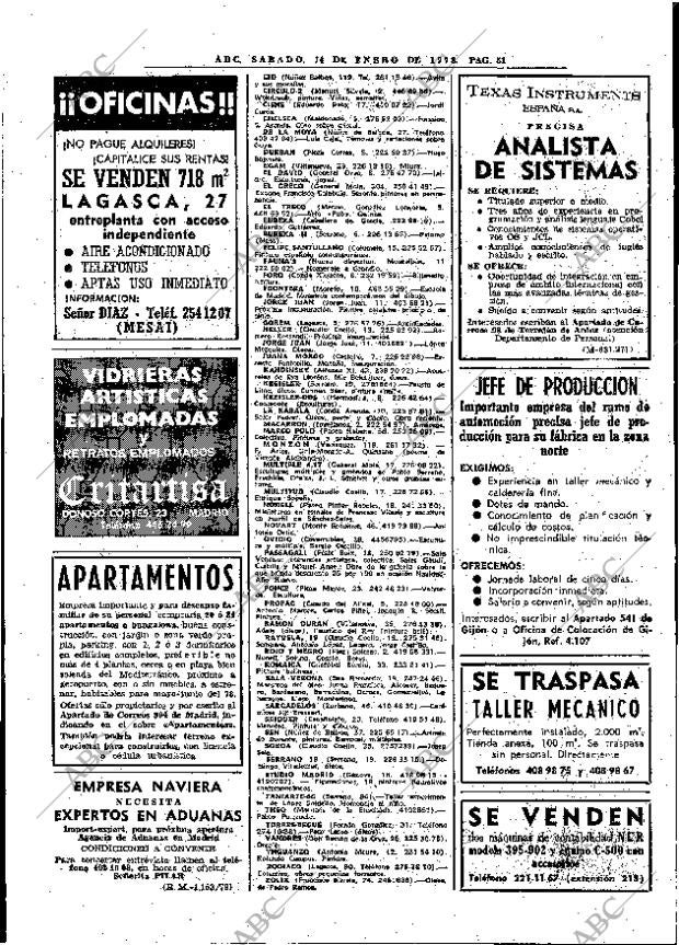 ABC MADRID 14-01-1978 página 63