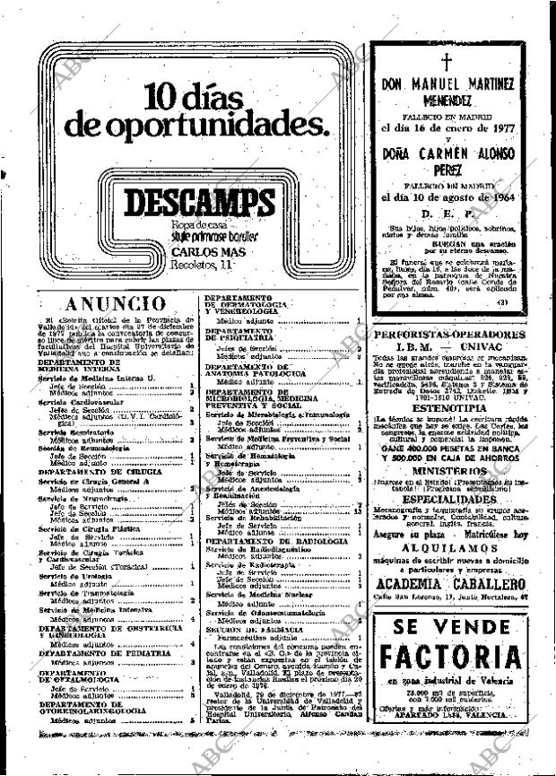 ABC MADRID 15-01-1978 página 81