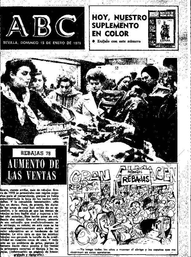 ABC SEVILLA 15-01-1978 página 1
