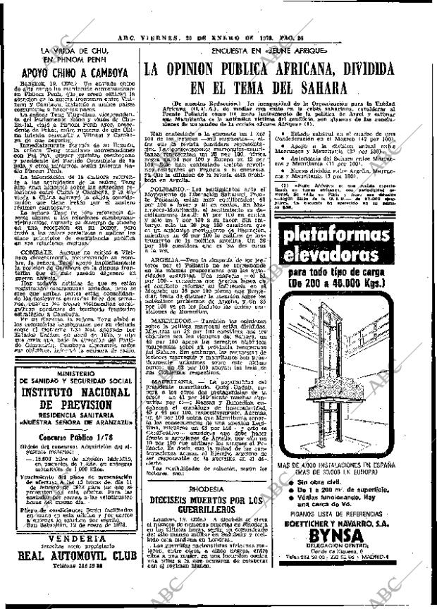 ABC MADRID 20-01-1978 página 40