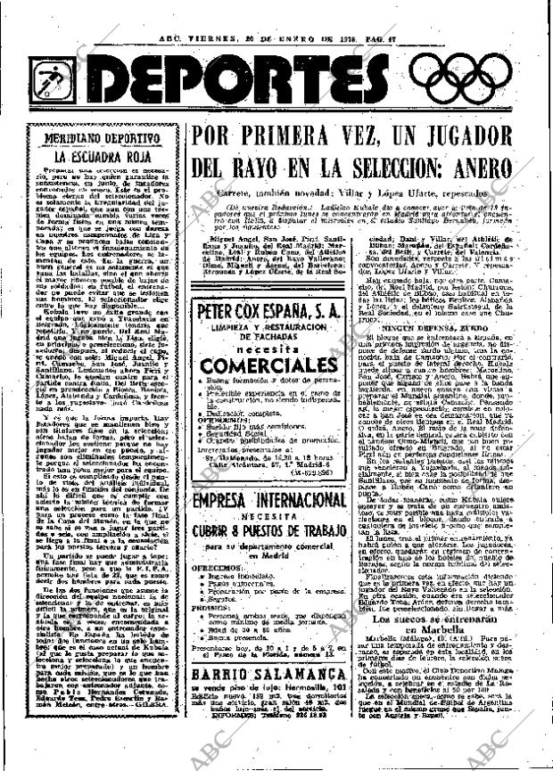 ABC MADRID 20-01-1978 página 63