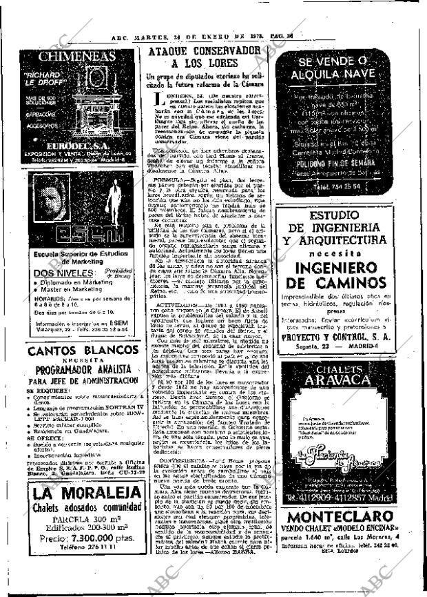 ABC MADRID 24-01-1978 página 38