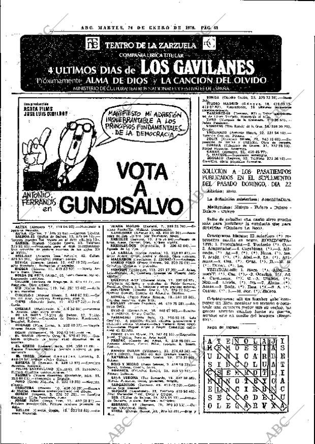 ABC MADRID 24-01-1978 página 74