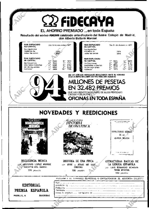 ABC MADRID 29-01-1978 página 108