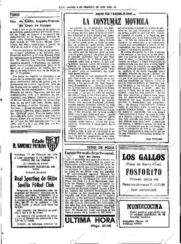 ABC SEVILLA 09-02-1978 página 42