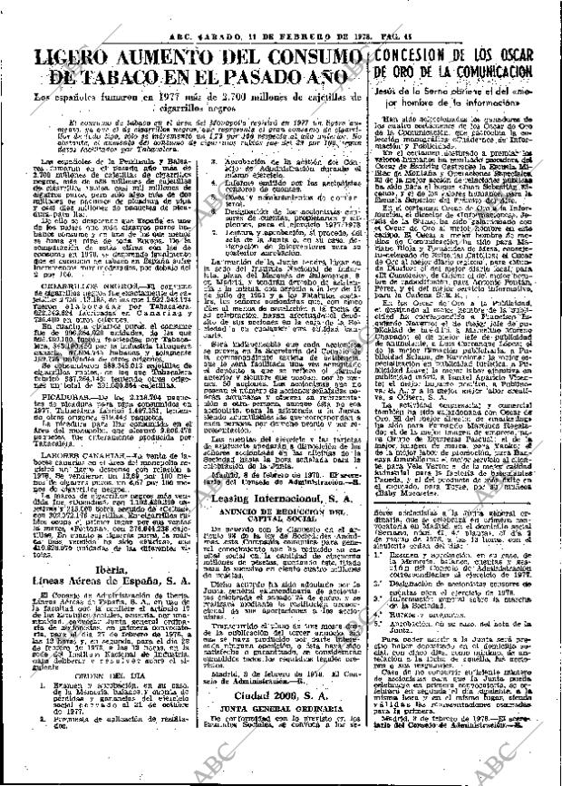 ABC MADRID 11-02-1978 página 52