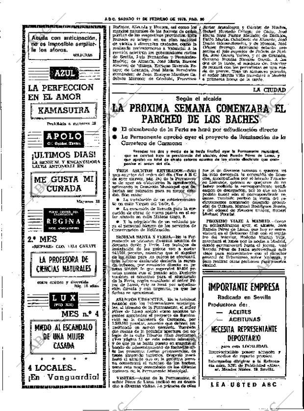 ABC SEVILLA 11-02-1978 página 28