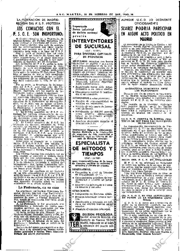 ABC MADRID 14-02-1978 página 30
