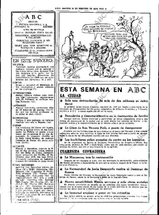 ABC SEVILLA 14-02-1978 página 14