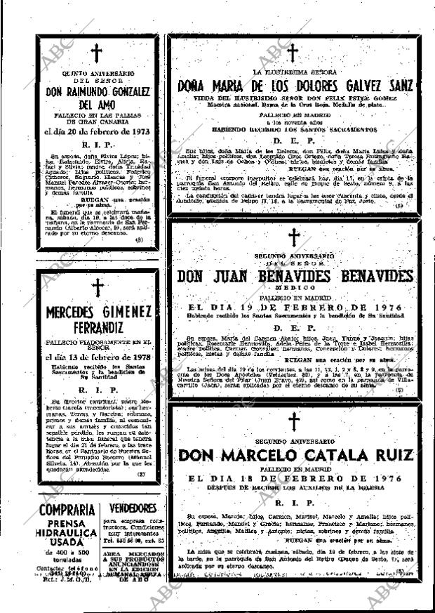 ABC MADRID 17-02-1978 página 85