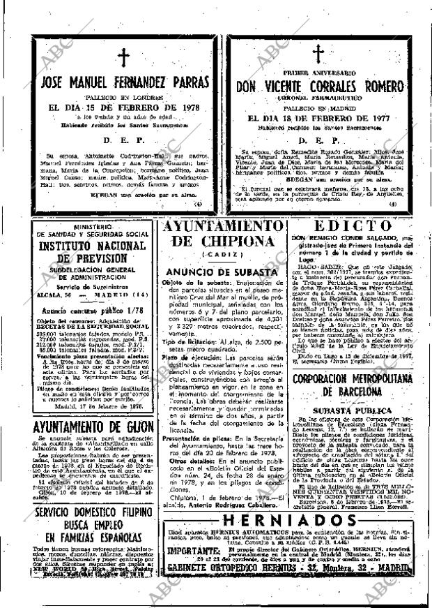 ABC MADRID 17-02-1978 página 87