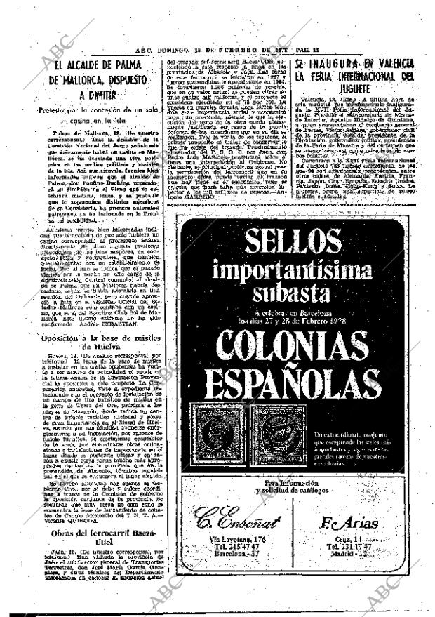 ABC MADRID 19-02-1978 página 29
