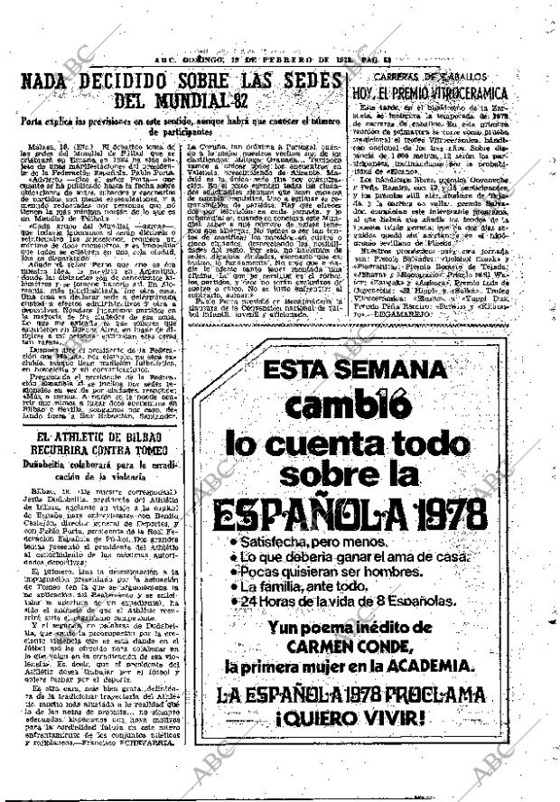 ABC MADRID 19-02-1978 página 69