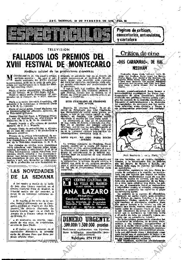 ABC MADRID 19-02-1978 página 71