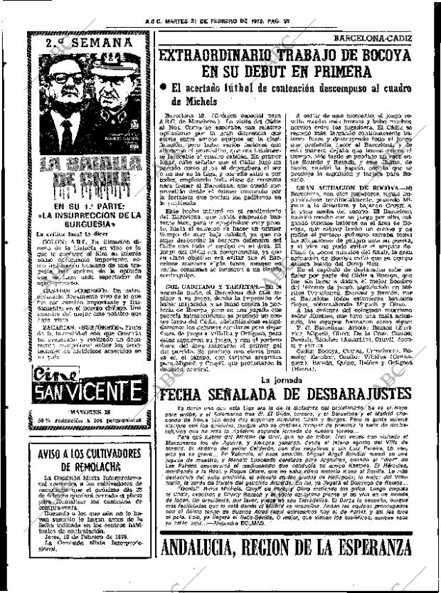 ABC SEVILLA 21-02-1978 página 64