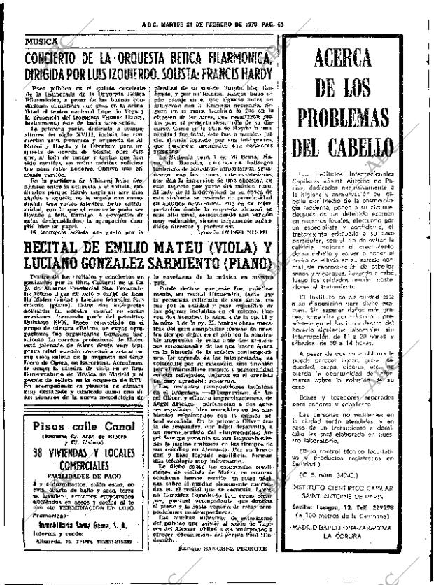 ABC SEVILLA 21-02-1978 página 75